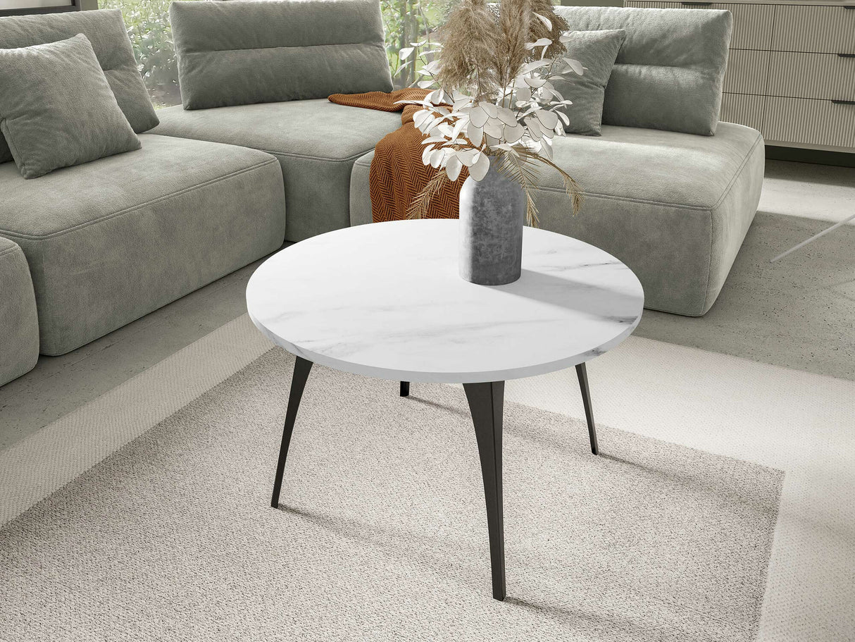 Dohányzóasztal Stolik kawowy FRIDA, Szín: Fehér márvány