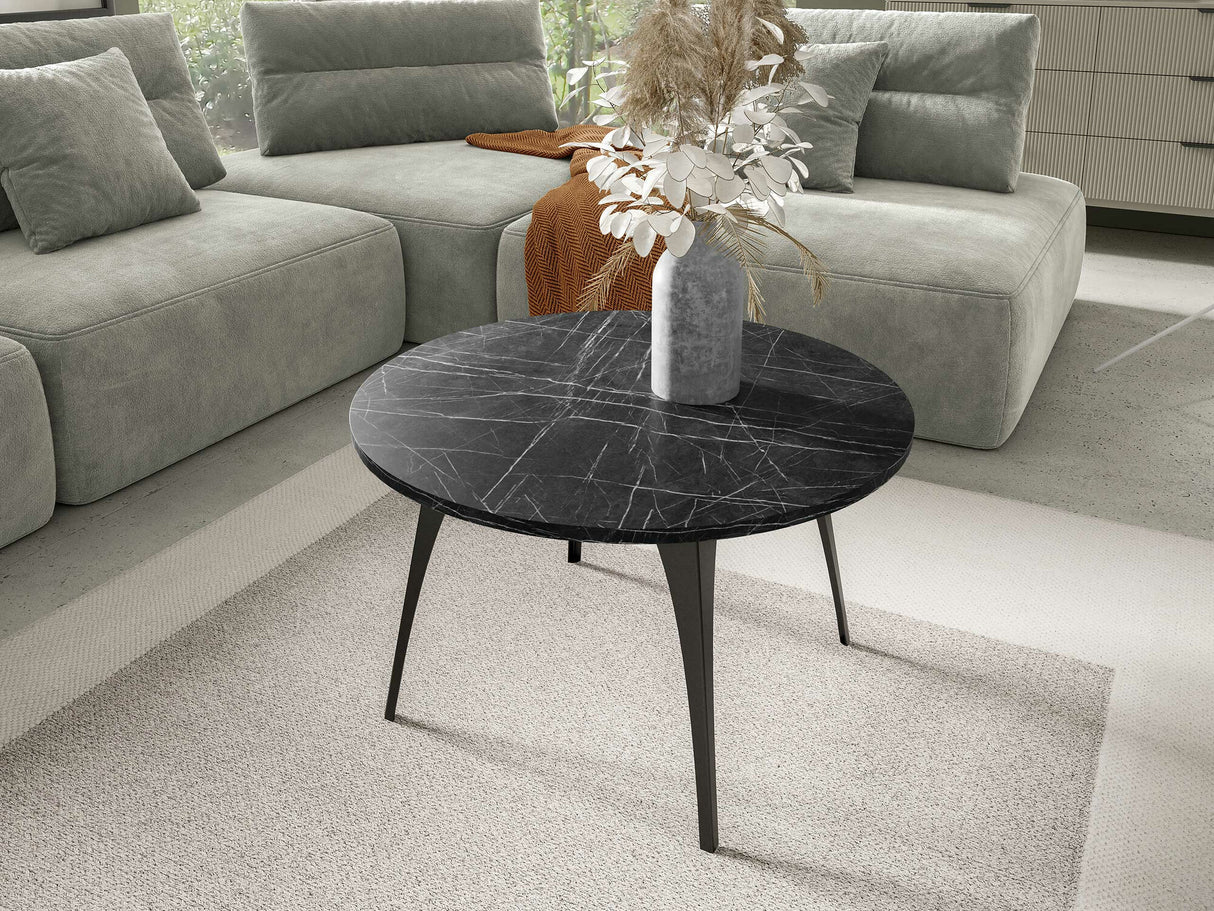 Dohányzóasztal Stolik kawowy FRIDA, Szín: Fekete márvány