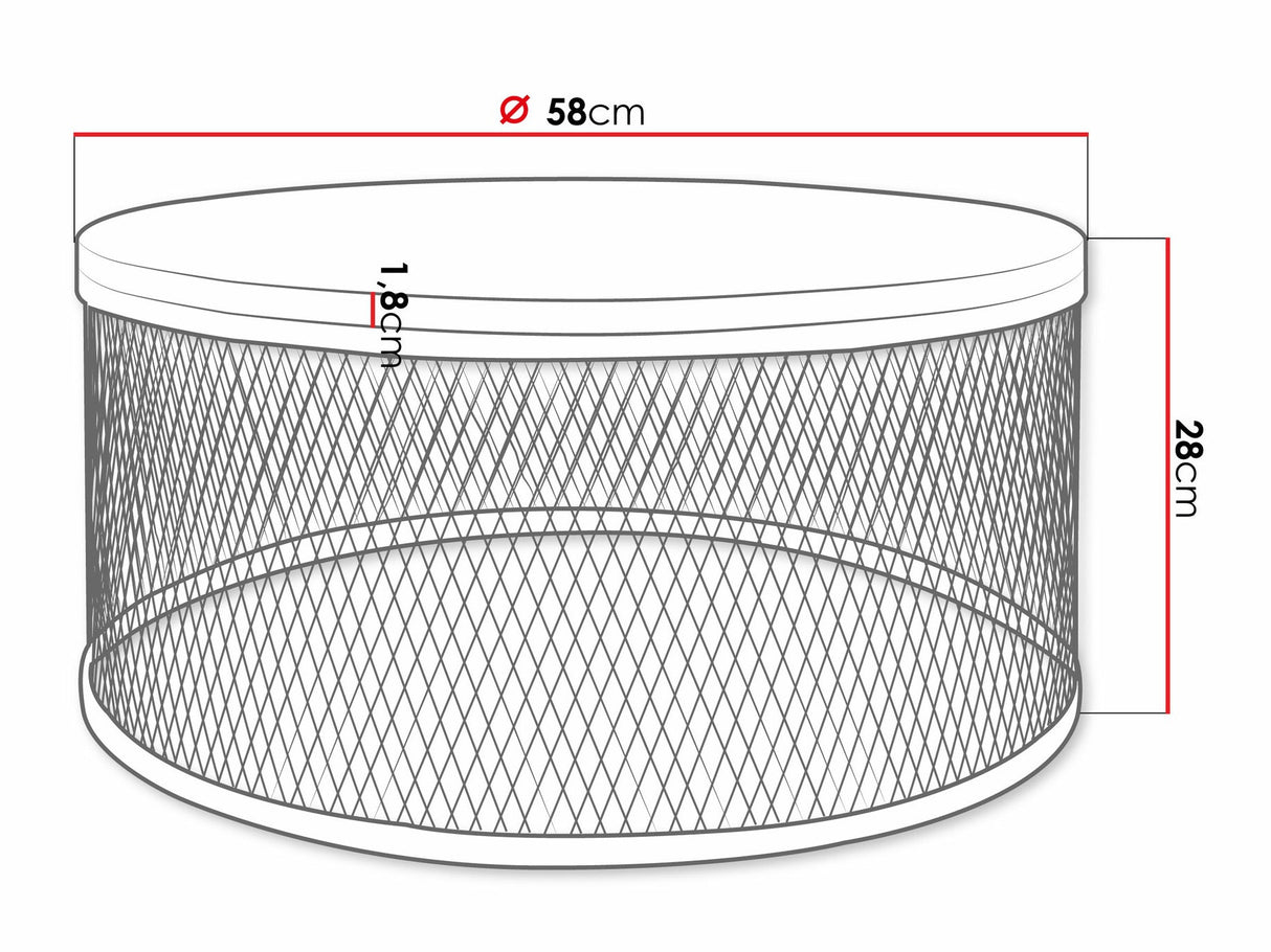 Dohányzóasztal Stolik kawowy KORLEW (Fekete)