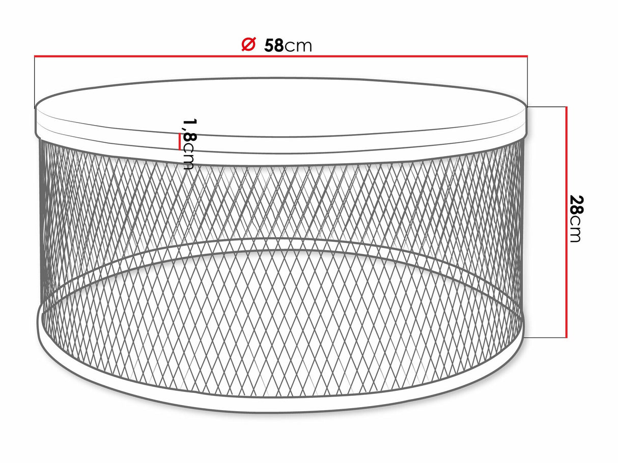 Dohányzóasztal Stolik kawowy KORLEW (Kézműves aranytölgy)