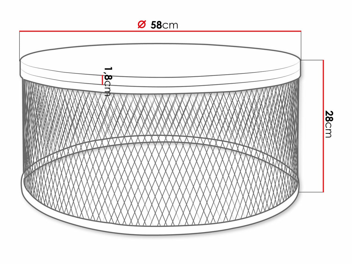 Dohányzóasztal Stolik kawowy KORLEW (Fehér)