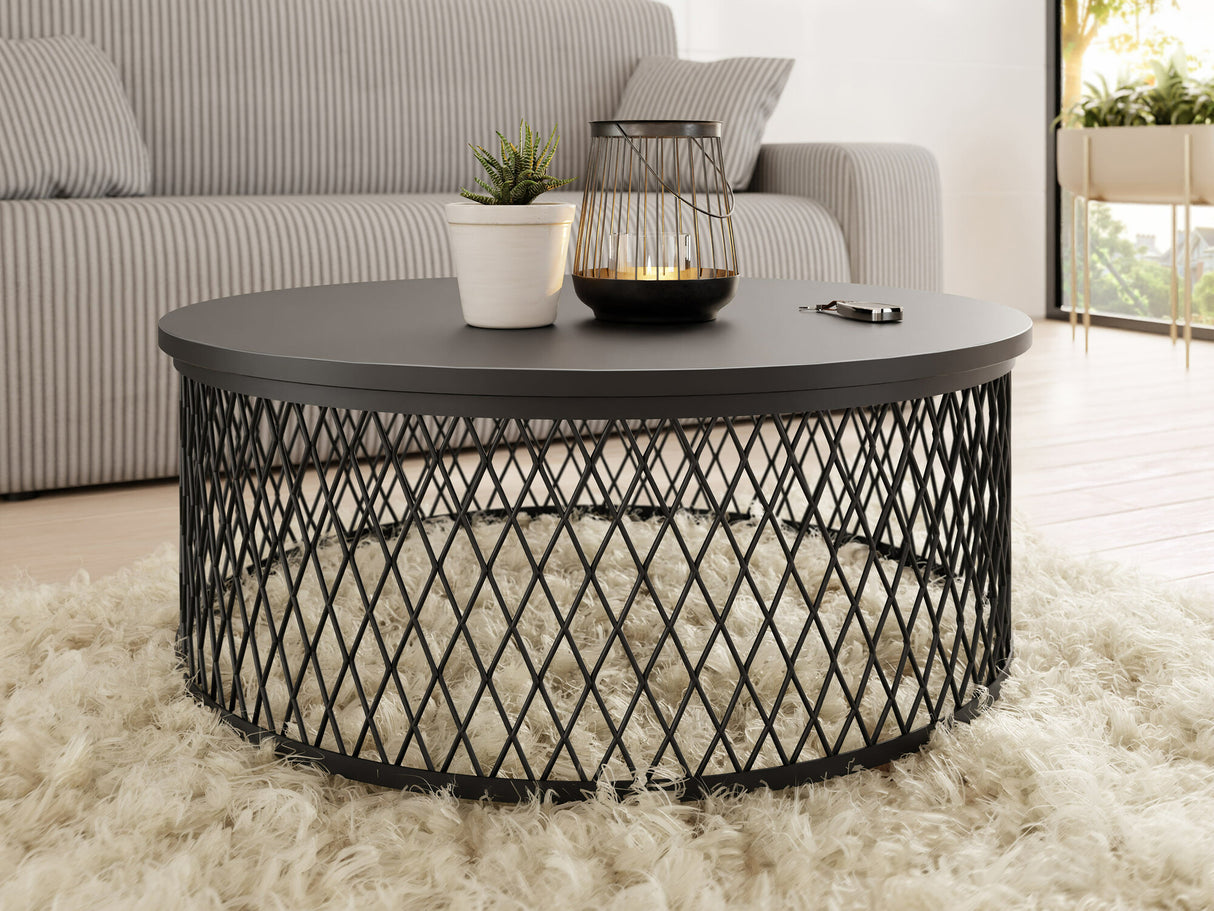 Dohányzóasztal Stolik kawowy MEOLTE (Fekete)