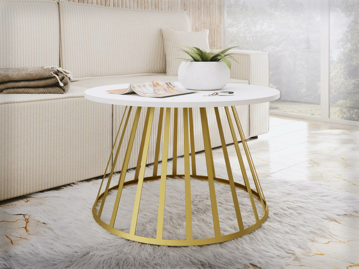 Dohányzóasztal Stolik kawowy MOKOD (Fehér)