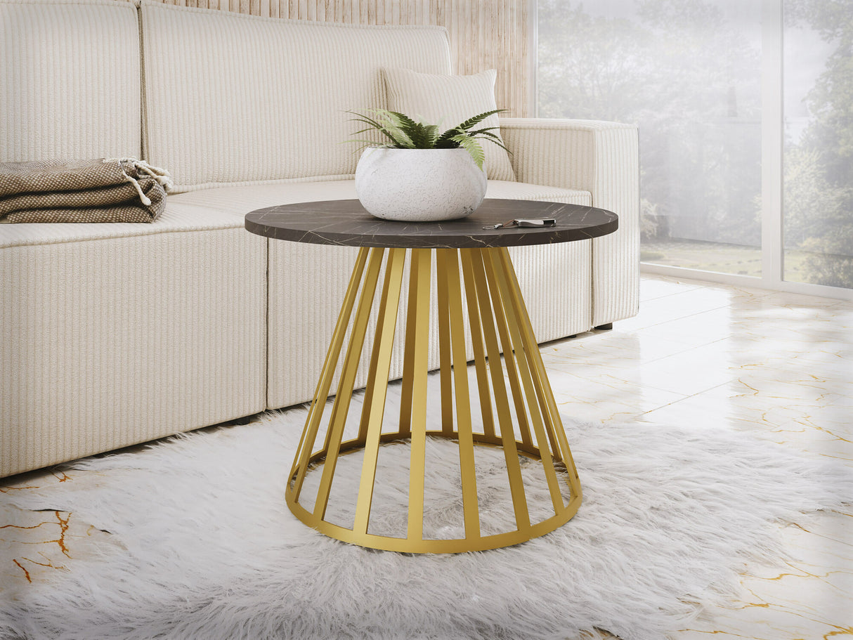 Dohányzóasztal Stolik kawowy MOKOD MINI (Fekete márvány)