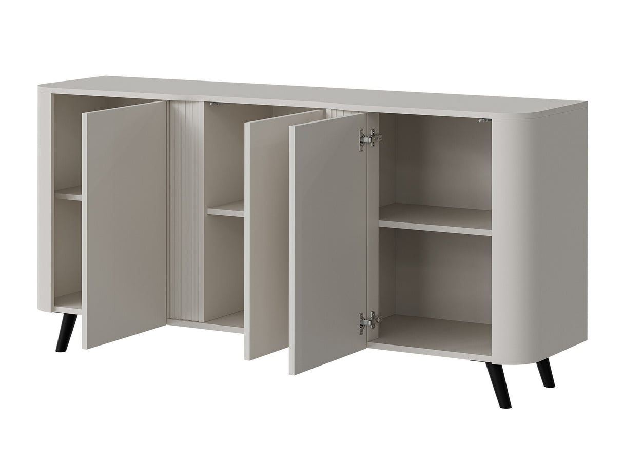 Nappali szett Meble VOLARE I Kaszmir mat Kominek: Czarny (Kasmír + Fekete)