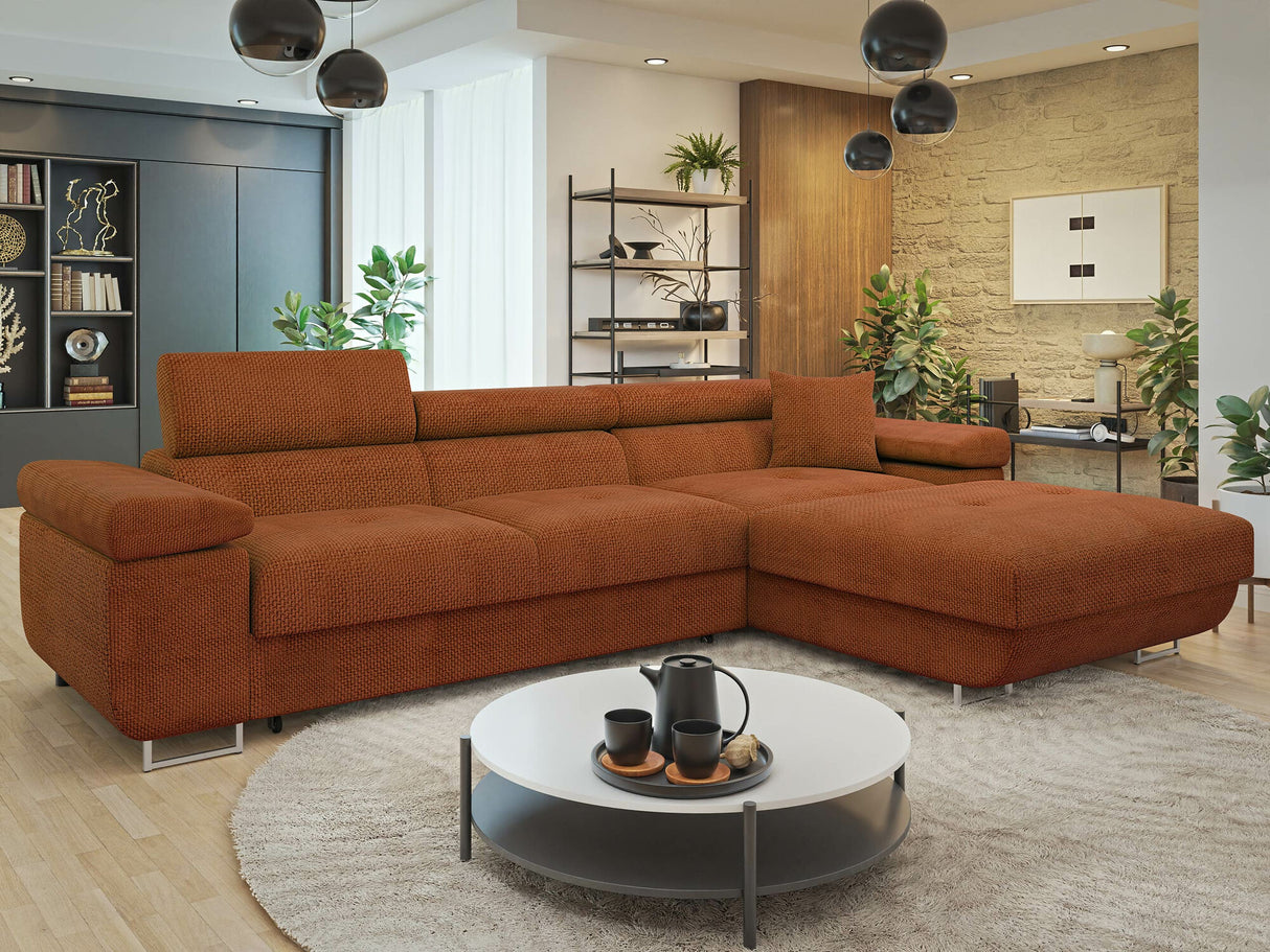 Sarokkanapé Narożnik TOREZIO MINI, Szín: Flow 09, Változatok: Jobbos