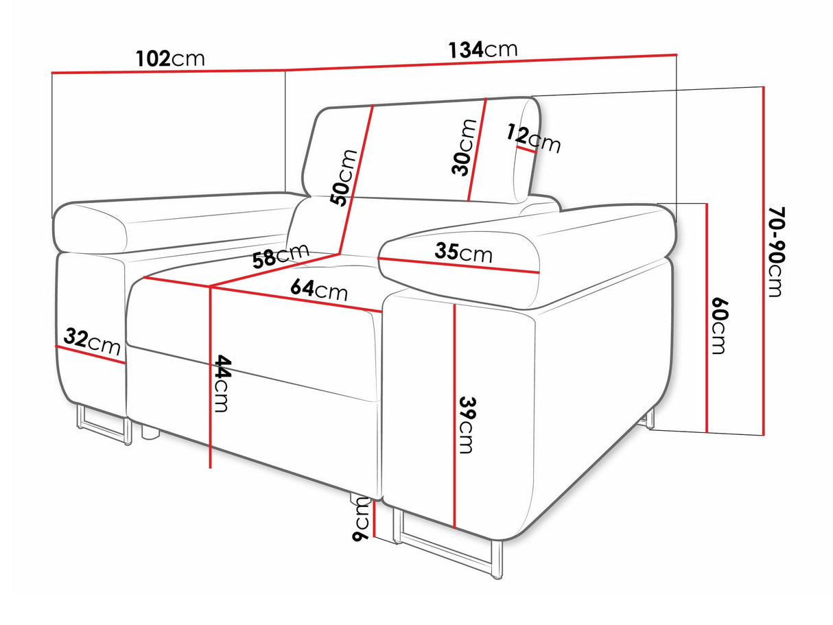 Fotel Fotel TOREZIO, Szín: Flow 06