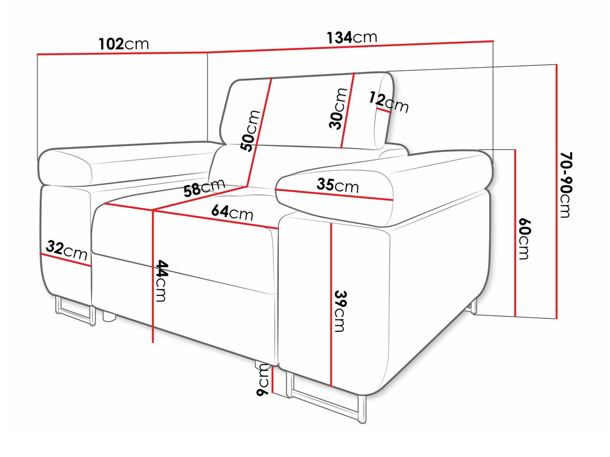 Fotel Fotel TOREZIO, Szín: Flow 09