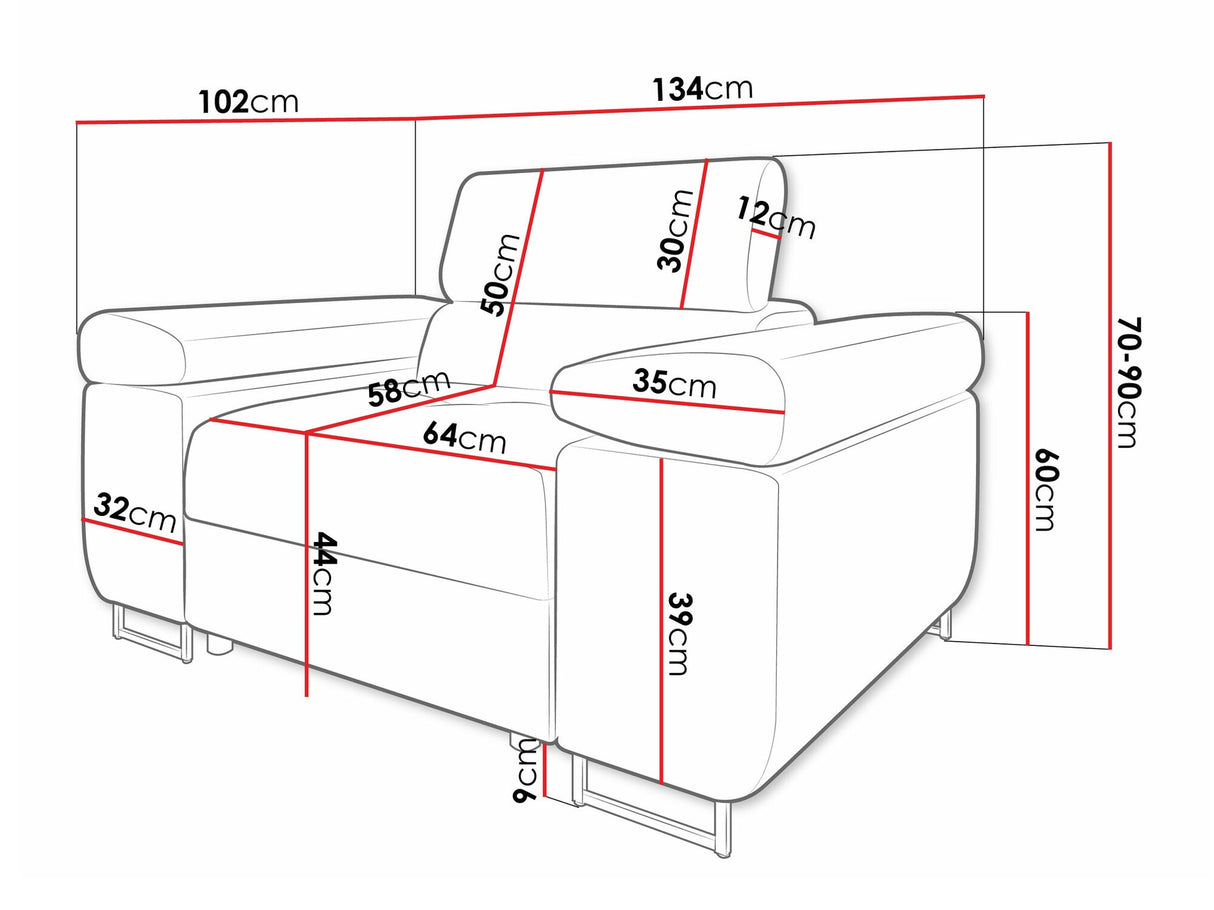 Fotel Fotel TOREZIO, Szín: Wave 05