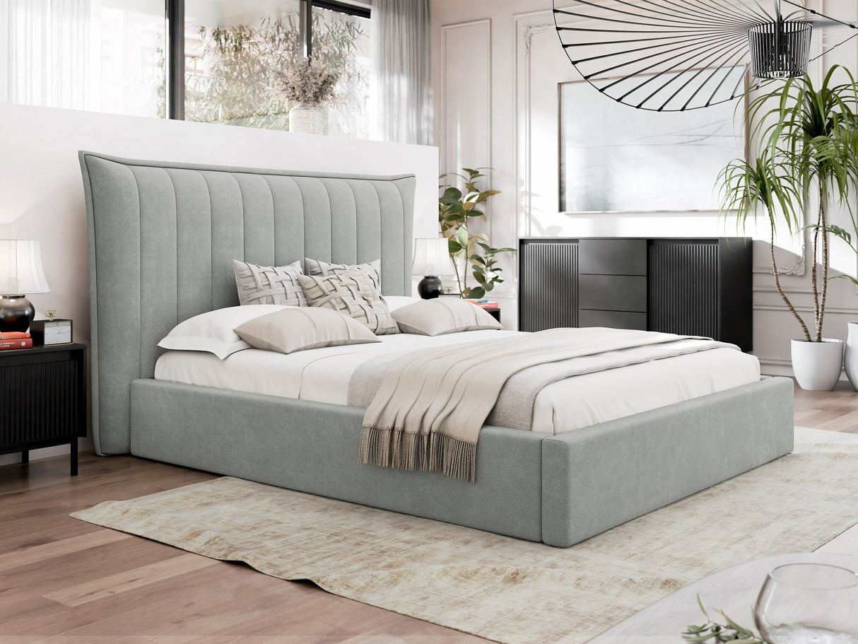 Ágy Łóżko tapicerowane LILKUS, Szín: Paros 5, Alvó felület mérete: 140 x 200 cm