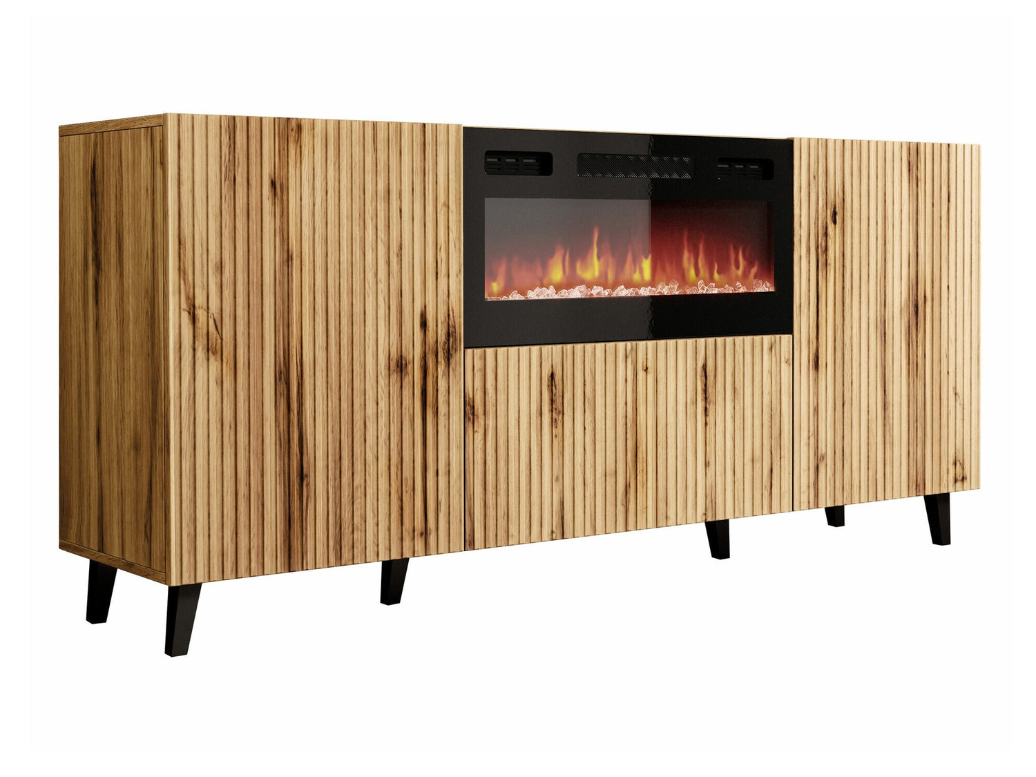 Szekrény VAMOS 180 EF (kandalló 180 Tilderi), Szín: Wotan tölgy