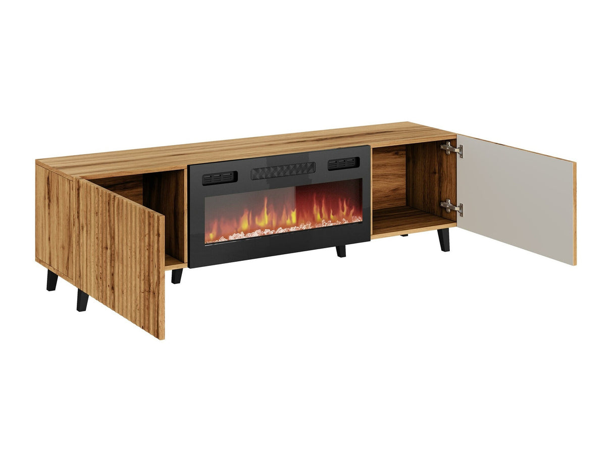 TV-állvány VAMOS 180 EF (Tilderi 180 kandalló), Szín: Wotan tölgy