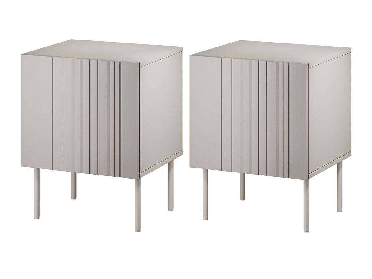 Éjjeliszekrény szett Szafki nemcne ISLA 2 szt., Szín: Beige