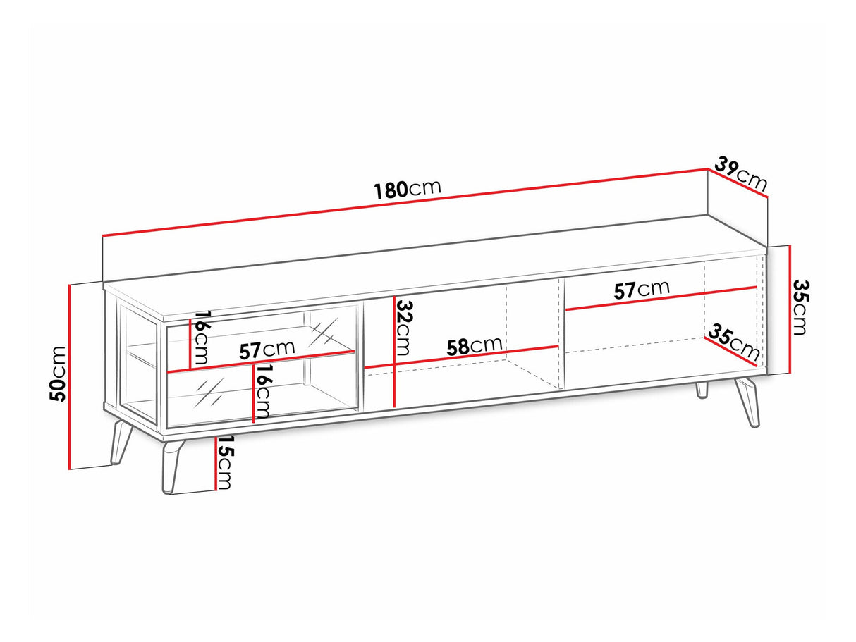 TV-állvány Szafka RTV VICI 180 Bella Nemce/Kasmír