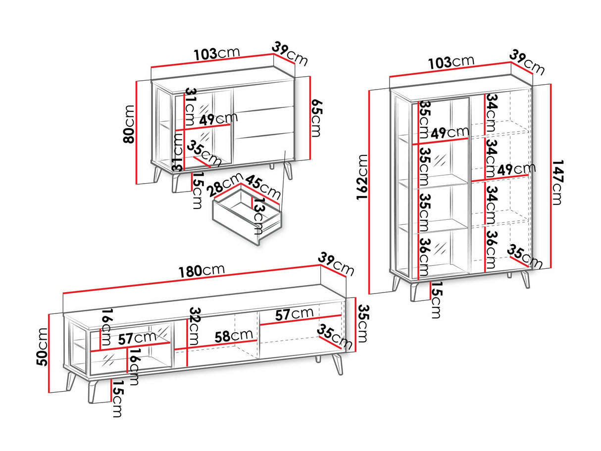 Nappali szett Meble VICI I Bella Nemce/Kasmír