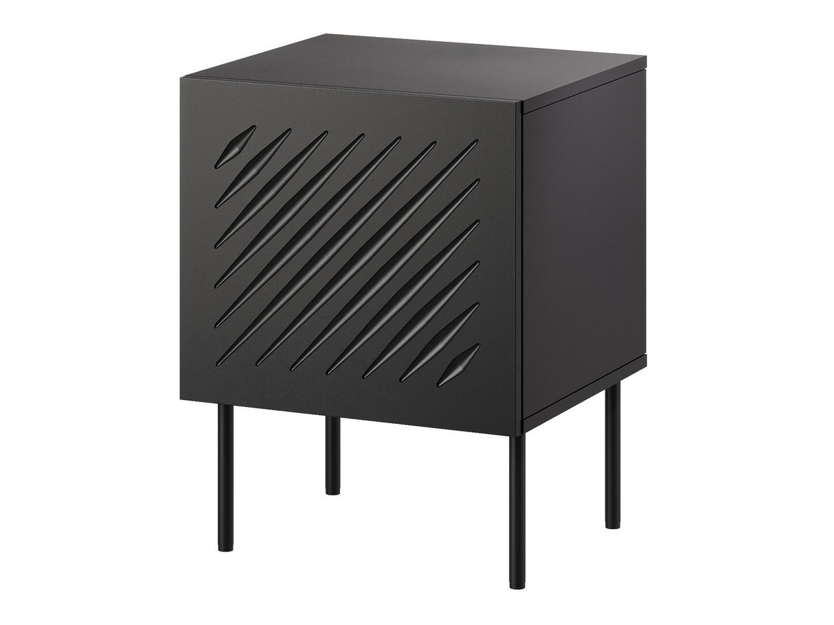 Éjjeliszekrény szett Szafki nemcne SIENA 2 szt., Szín: Fekete