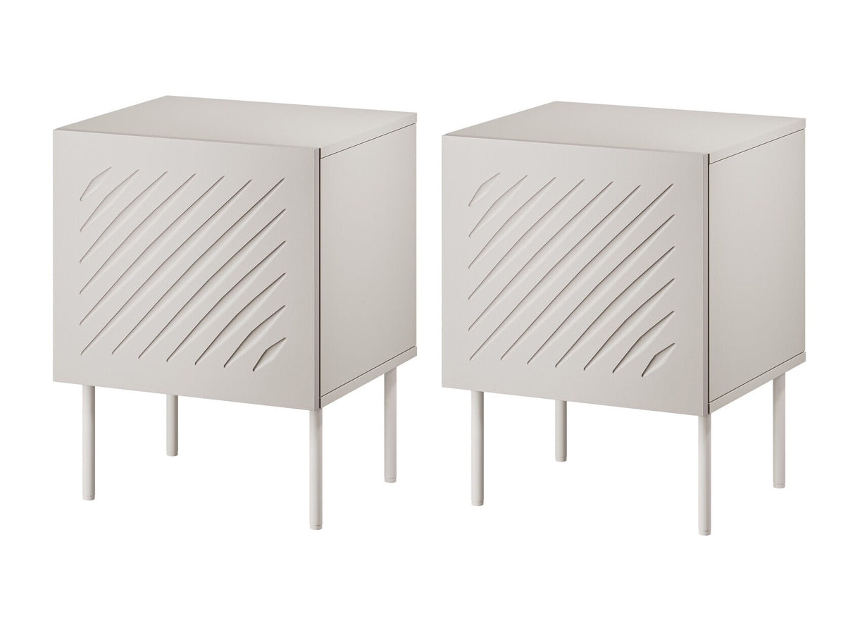 Éjjeliszekrény szett Szafki nemcne SIENA 2 szt., Szín: Beige