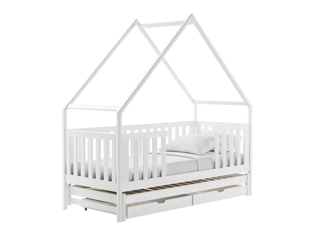 Ágy Łóżko MAGIC, Szín: Fehér, Alvó felület mérete: 80 x 200 cm