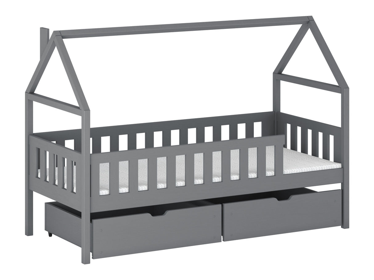 Ágy Łóżko DOMI, Szín: Szürke, Alvó felület mérete: 90 x 200 cm