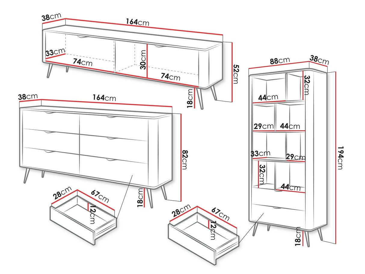 Nappali szett Meble LANTE III, Szín: Beige