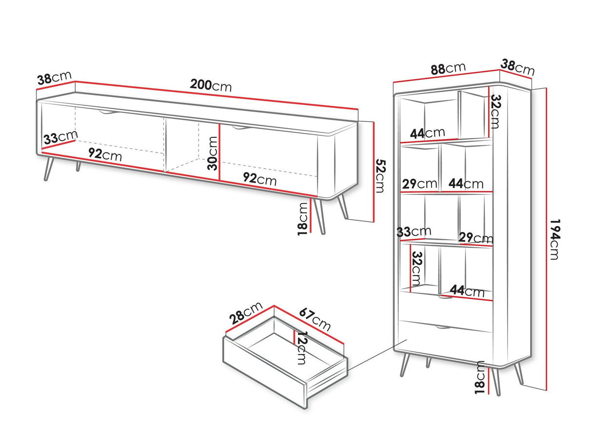 Nappali szett Meble LANTE I, Szín: Beige