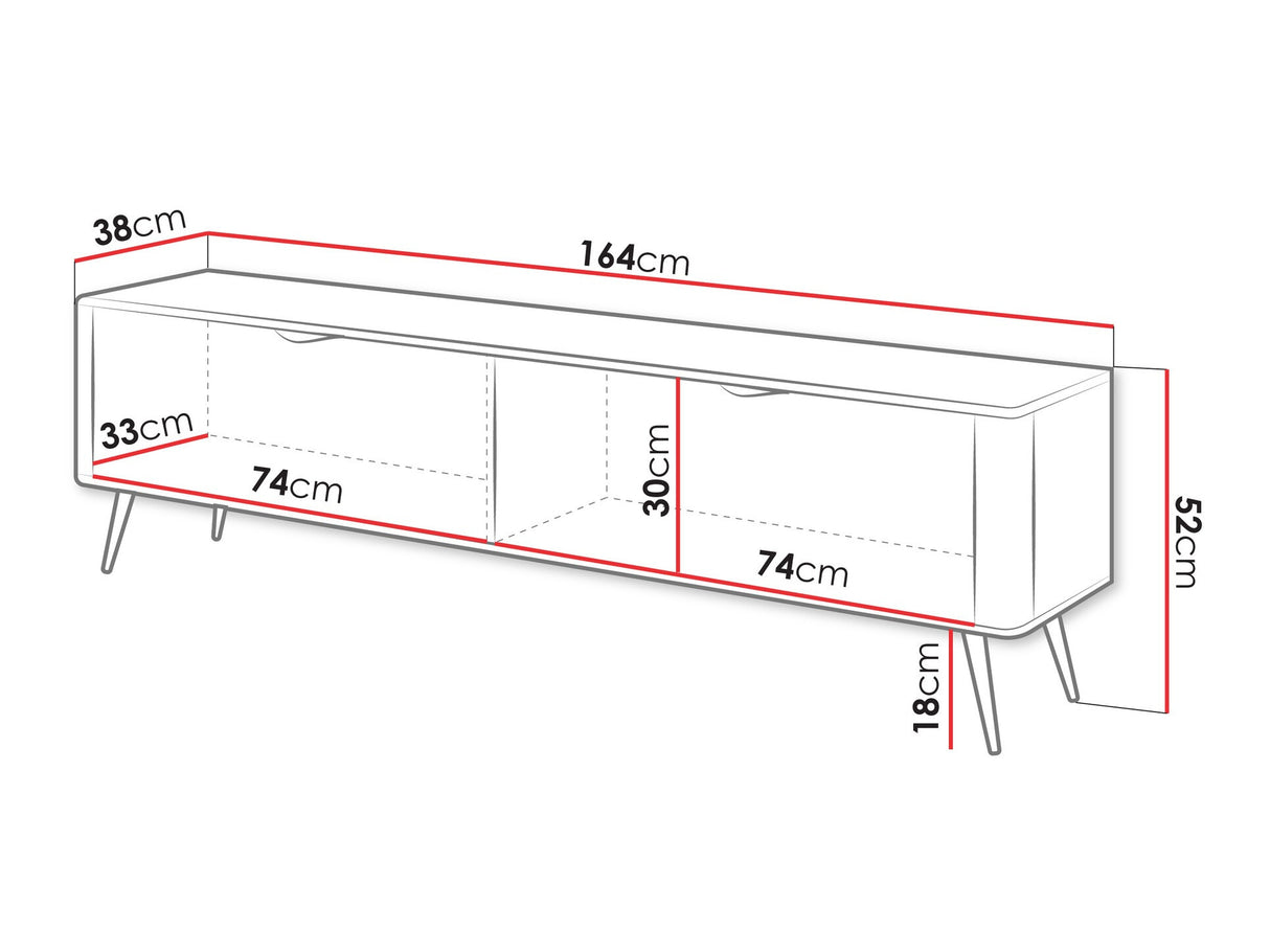 TV-állvány Szafka RTV 163 LANTE, Szín: Beige