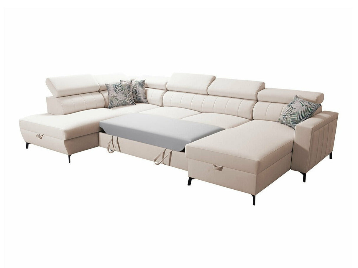 Sarokkanapé Narożnik BALTICO VI, Szín: Mono 242 + Botanical 36, Változatok: Jobbos