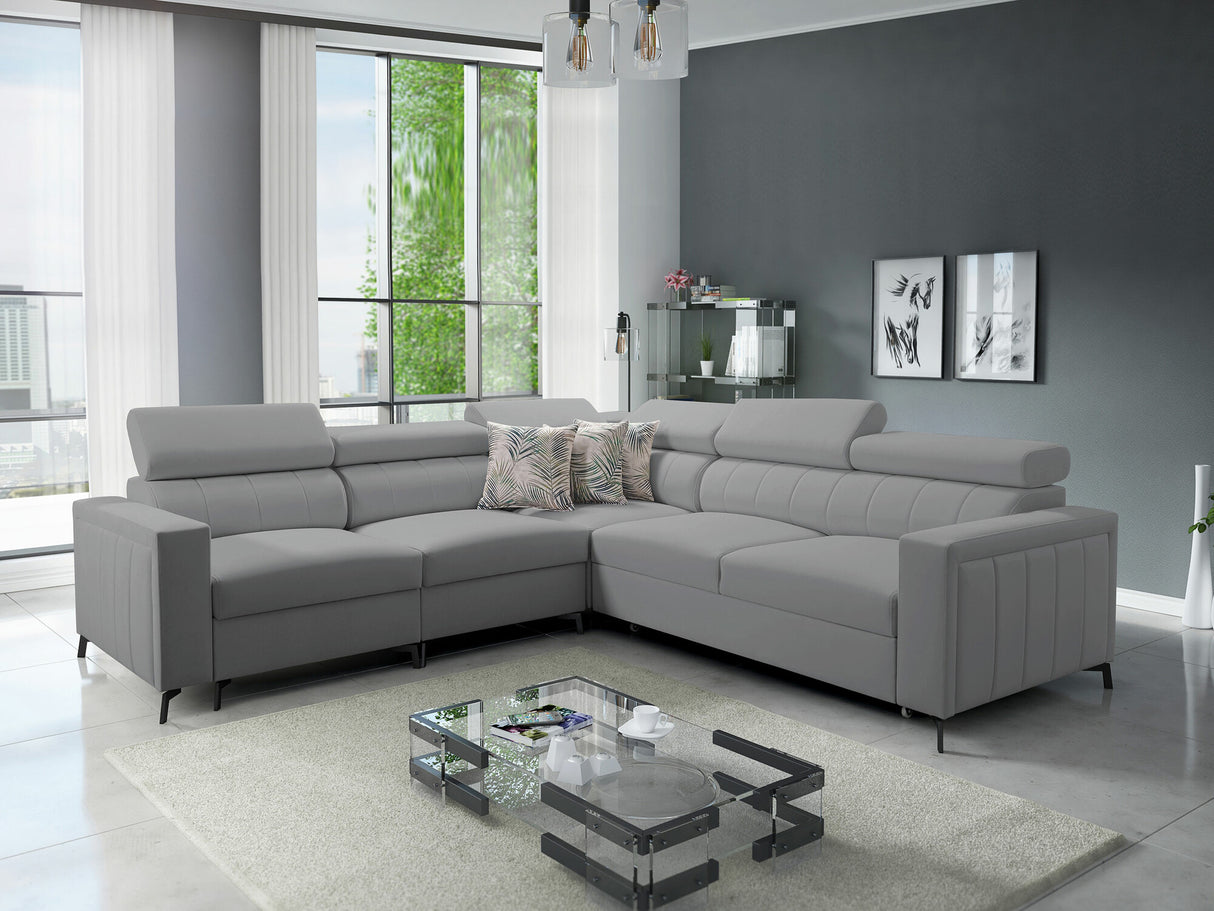 Sarokkanapé Narożnik BALTICO IV, Szín: Mono 244 + Botanical 36, Változatok: Balos