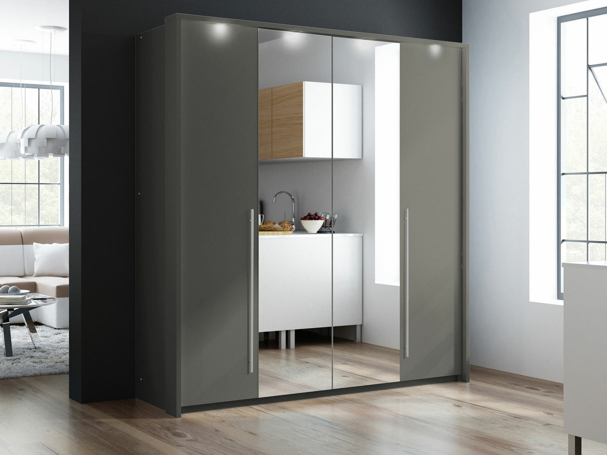 Gardróbszekrény Szafa BREMA 210, Szín: Lava