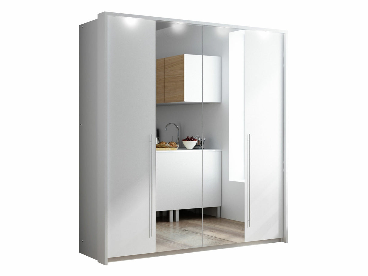 Gardróbszekrény Szafa BREMA 210, Szín: Fehér