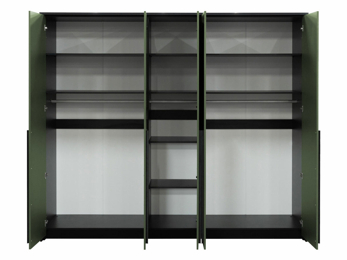 Gardróbszekrény Szafa GENUA 255, Szín: Zöld