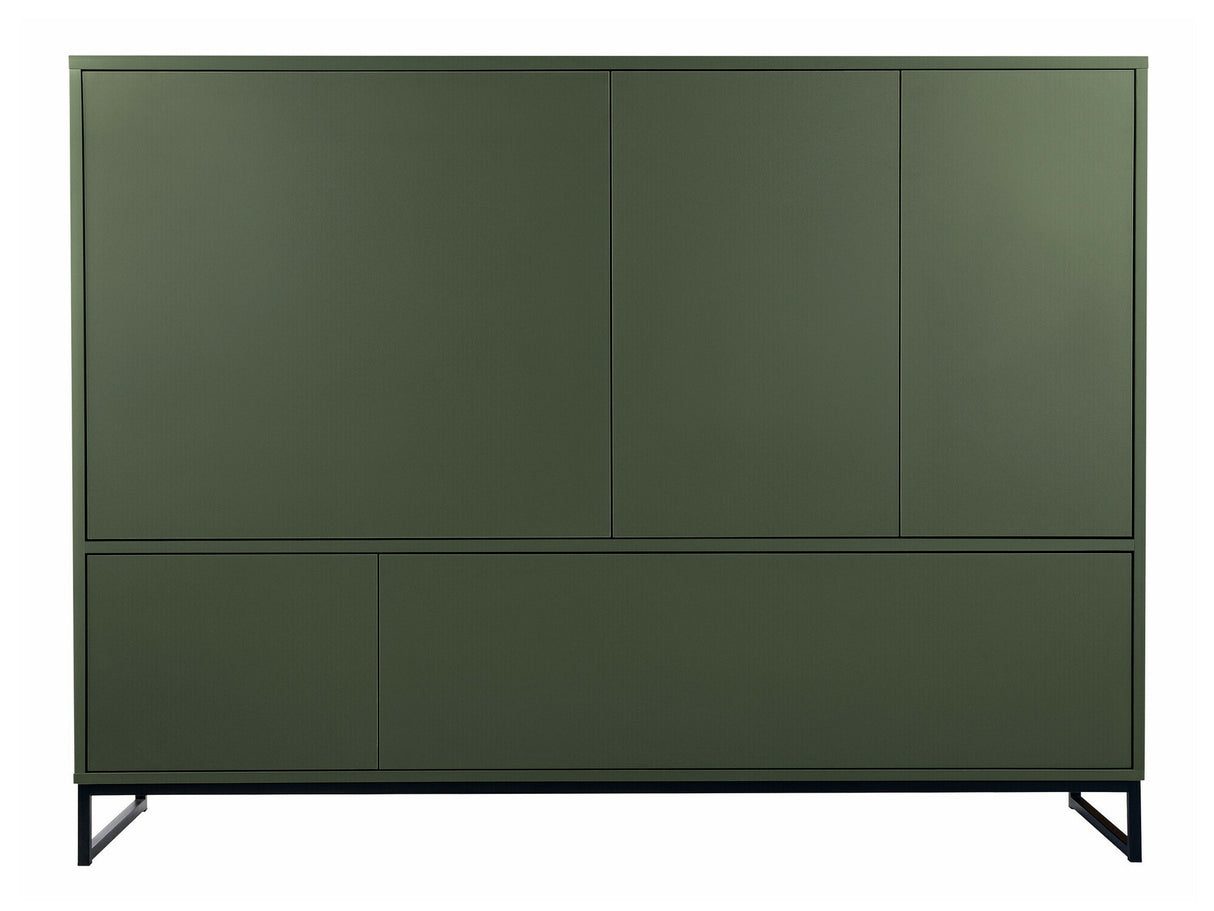 Könyvespolc Komoda GENUA, Szín: Zöld