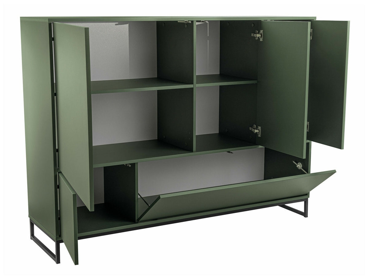 Könyvespolc Komoda GENUA, Szín: Zöld