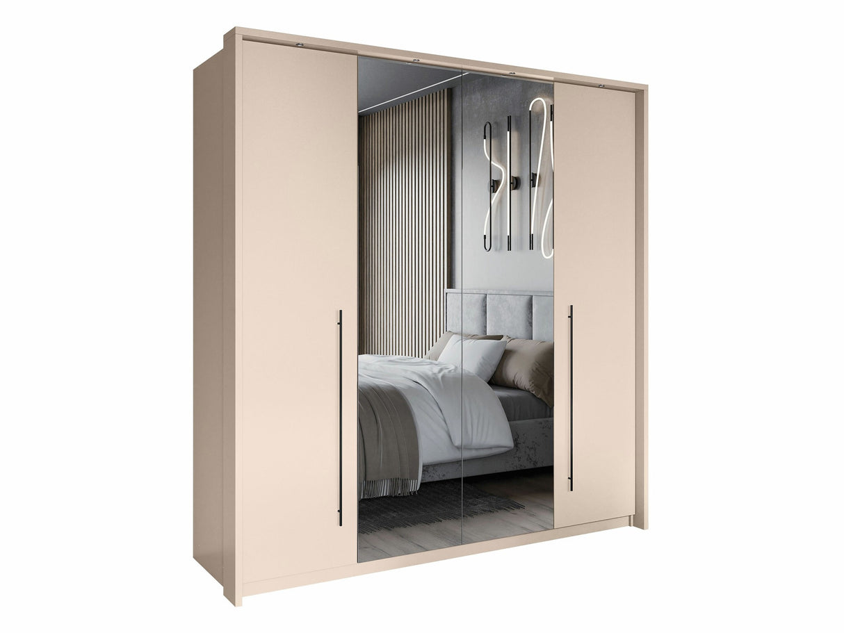 Gardróbszekrény Szafa SAWANNA 210 Beż Piaskowy/Lustro