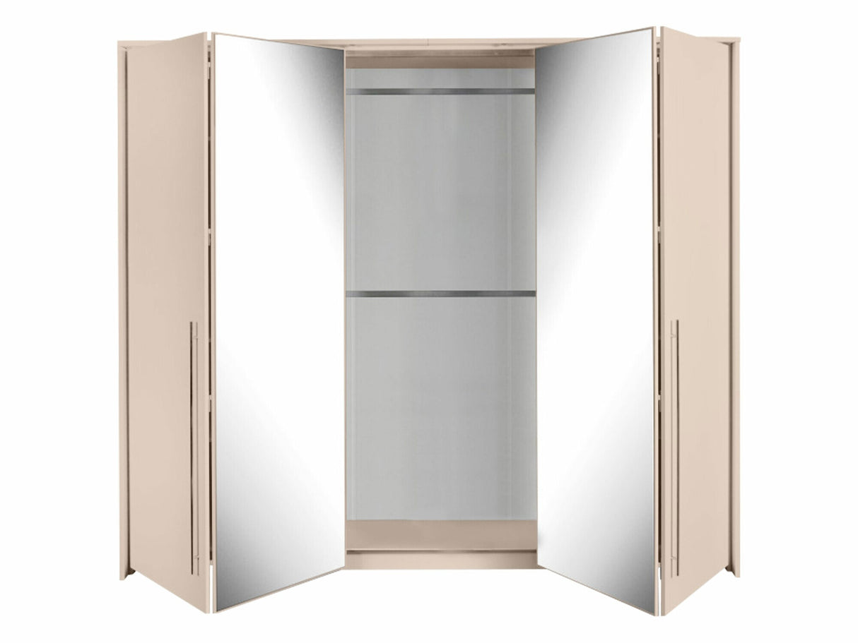 Gardróbszekrény Szafa SAWANNA 210 Beż Piaskowy/Lustro