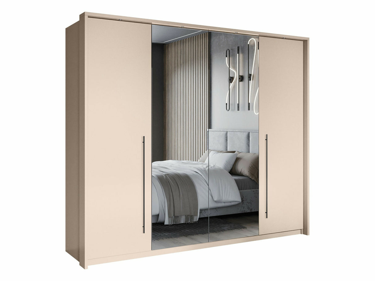 Gardróbszekrény Szafa SAWANNA 255 Beż Piaskowy/Lustro
