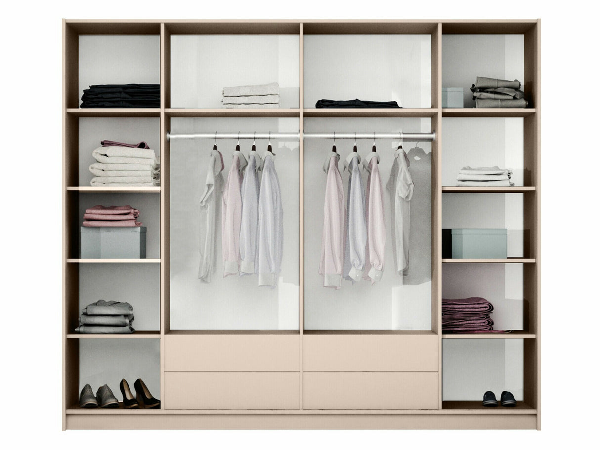 Gardróbszekrény Szafa SAWANNA 255 Beż Piaskowy/Lustro