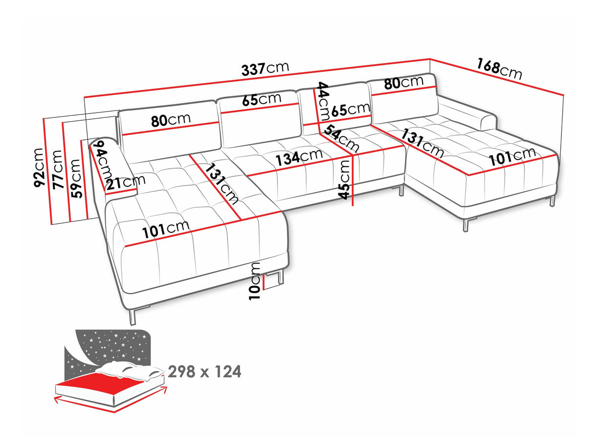 Sarokkanapé Narożnik ARIS XL, Szín: Velo 621
