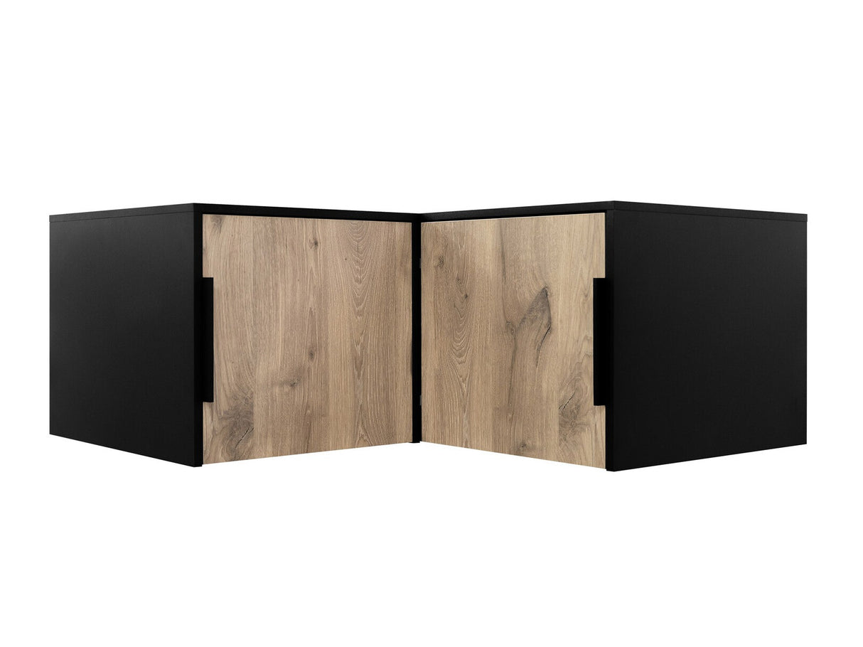 Sarokszekrény Nadstawka szafy LATI NAROŻNA Czarny/Dąb Viking