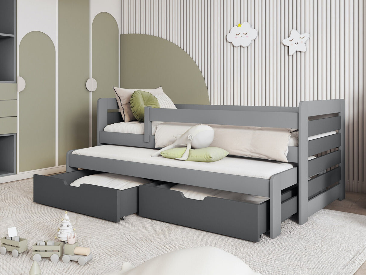 Ágy TOMASZ II 90 (Catalonia 90), Szín: Szürke + grafit, Matrac: Nem