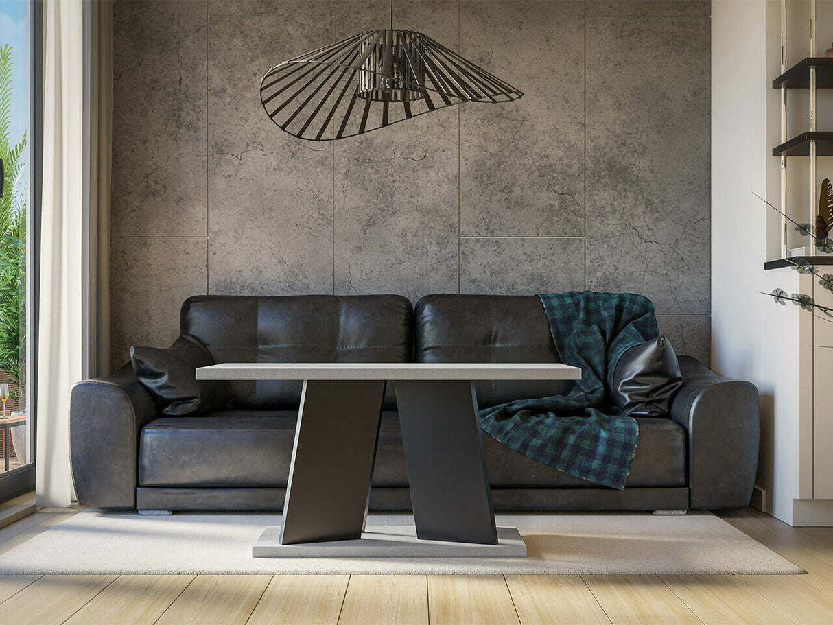 Dohányzóasztal Mufo (Josiah), Szín: Szürke + Fekete