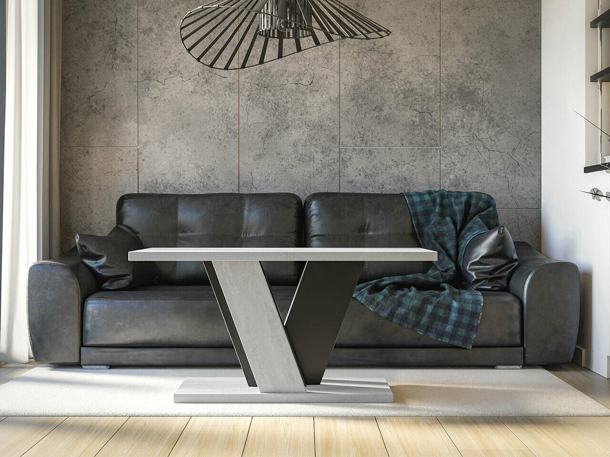 Dohányzóasztal Stolik kawowy VINEY, Szín: Szürke + Fekete