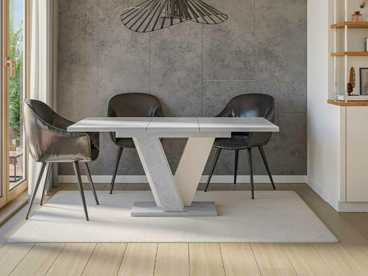 Asztal Viney (Tearyl), Szín: Szürke + Fehér