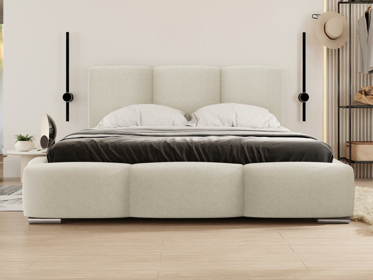 Ágy Łóżko tapicerowane OLWERIA, Szín: Paros 01, Alvó felület mérete: 140 x 200 cm