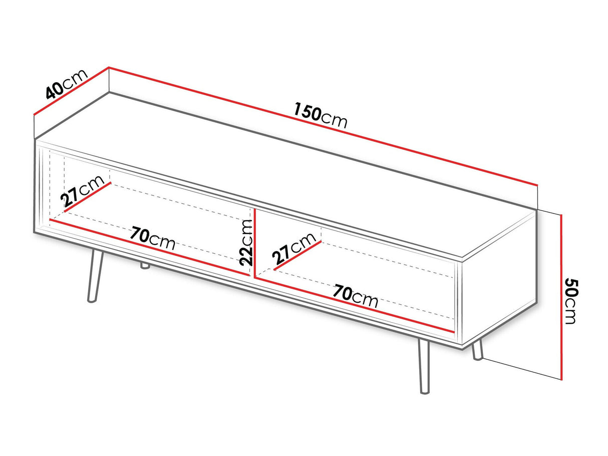 TV-állvány Szafka RTV TORI TR-02, Szín: Kasmír
