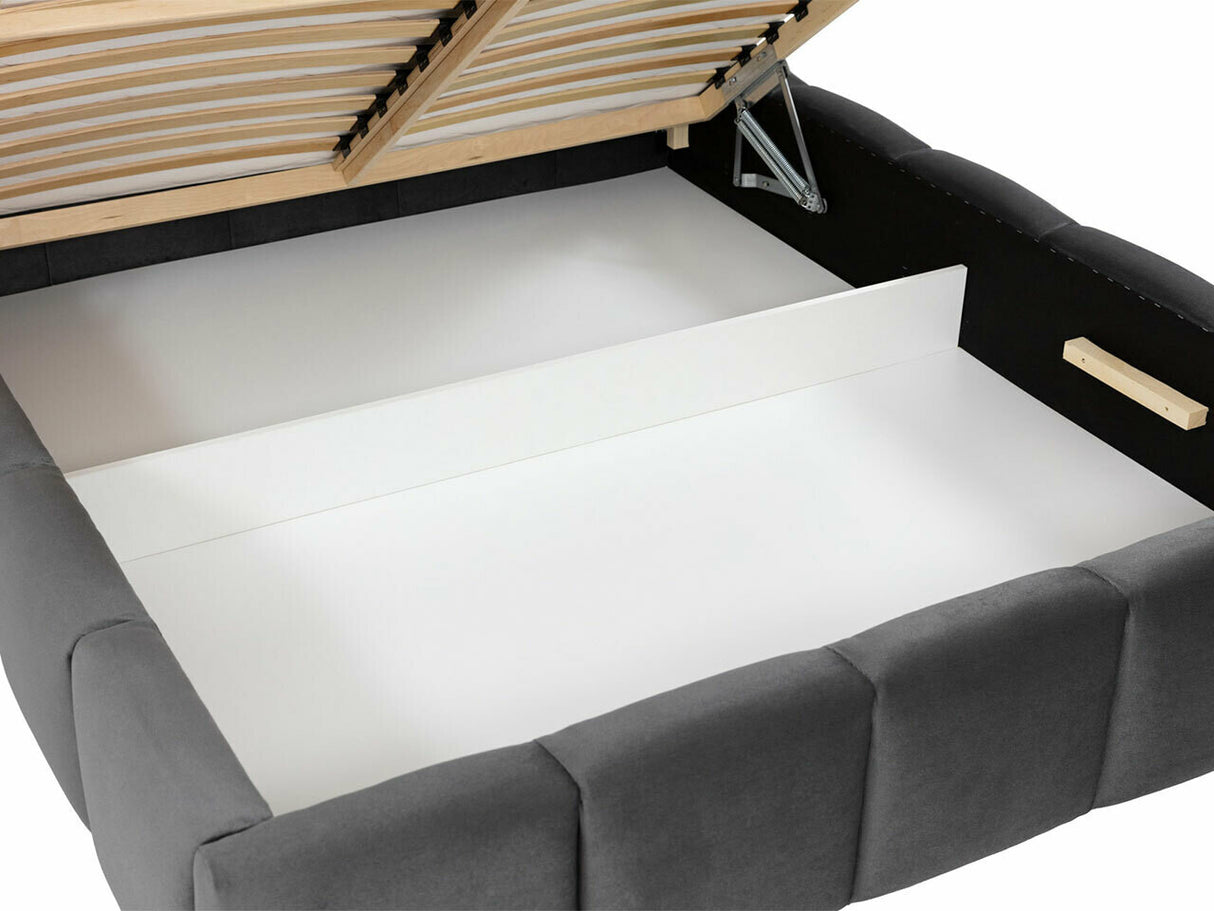 Ágy Łóżko tapicerowane WIZKO, Szín: Kronos 46, Alvó felület mérete: 160 x 200 cm