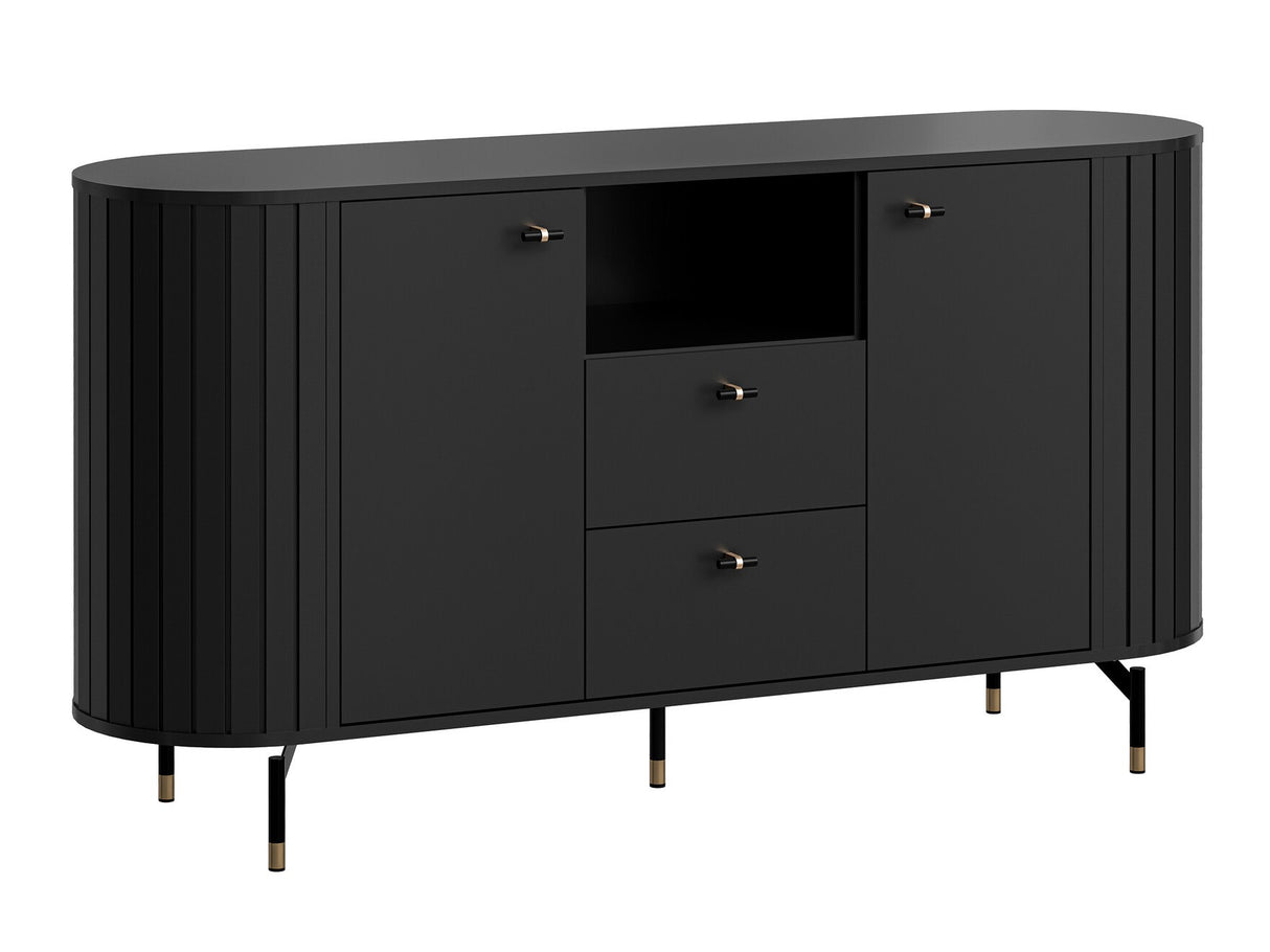 Komód Komoda 150 2D2S ZANTE ZA2, Szín: Fekete