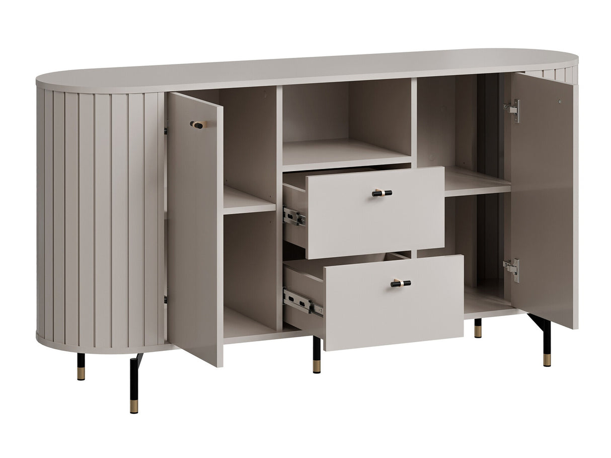 Komód Komoda 150 2D2S ZANTE ZA2, Szín: Fekete