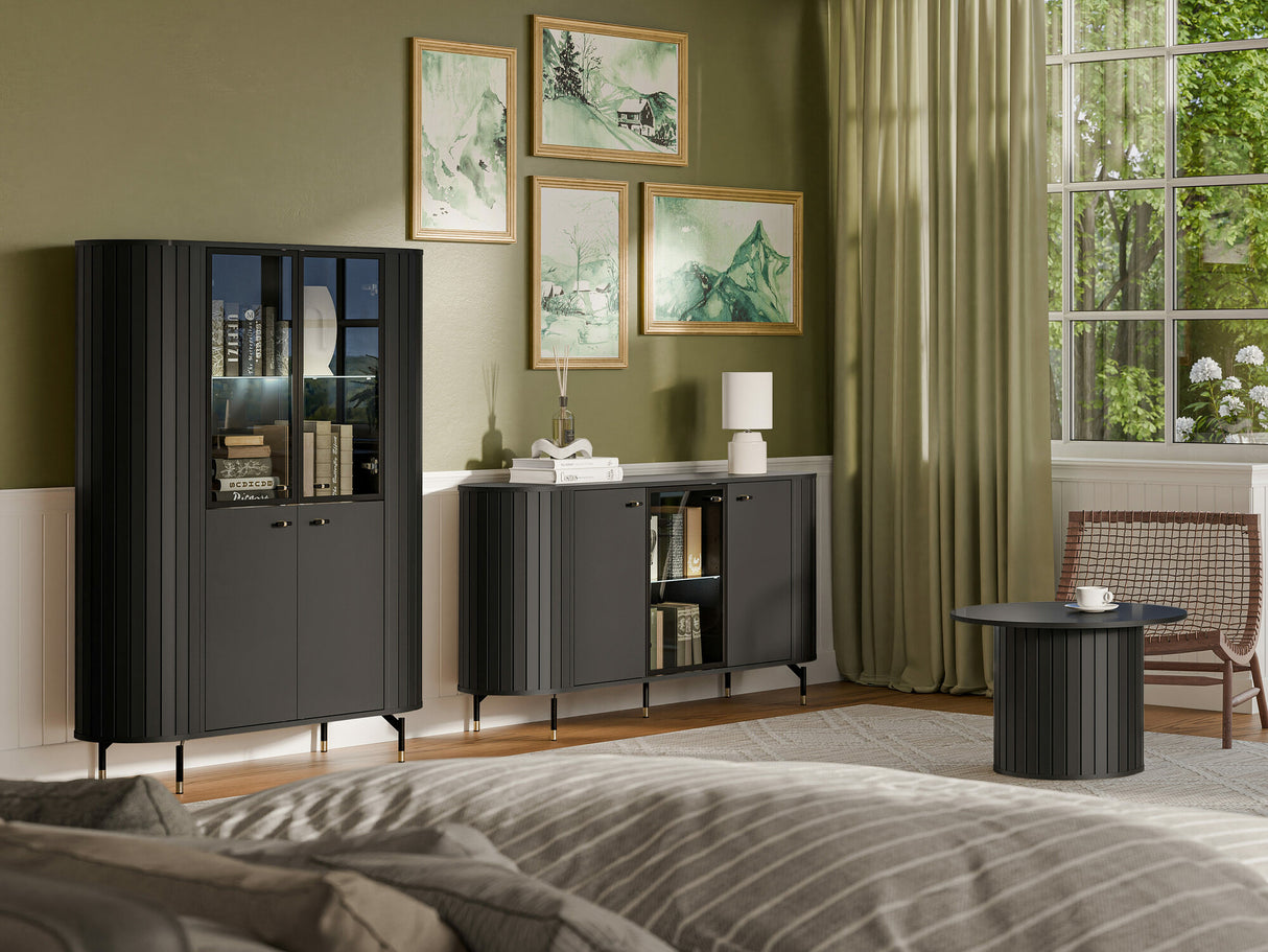 Dohányzóasztal Stolik kawowy ZANTE ZA7, Szín: Fekete