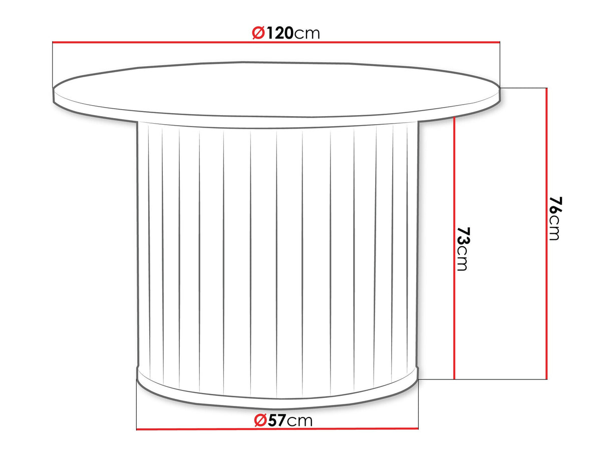 Asztal Stół ZANTE ZA8, Szín: Fekete
